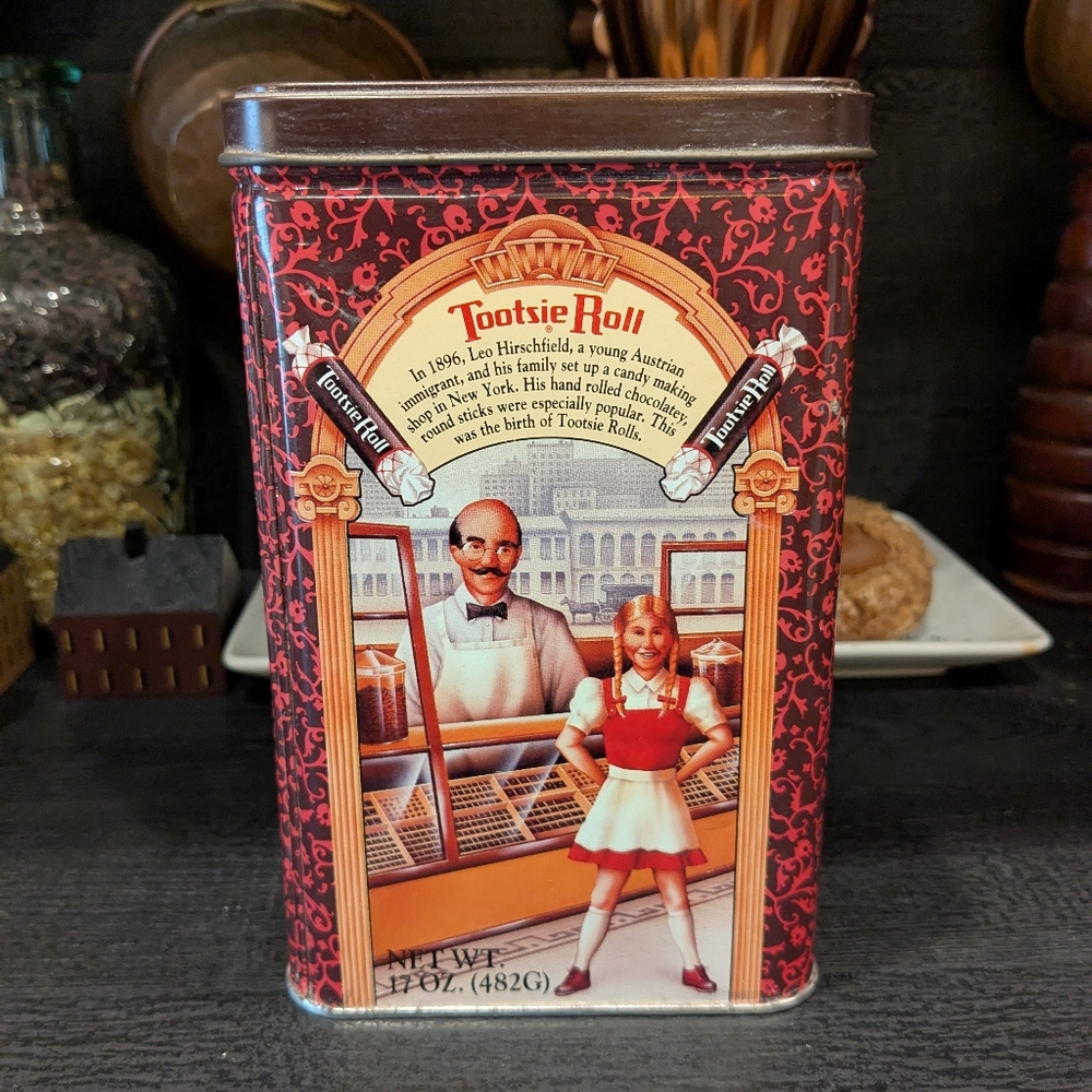 Tootsie Roll 1992 Reproduction Decorative Tin